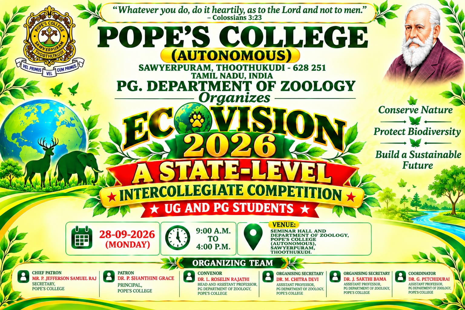 Eco Vision  - State Level Intercollegiate Competition